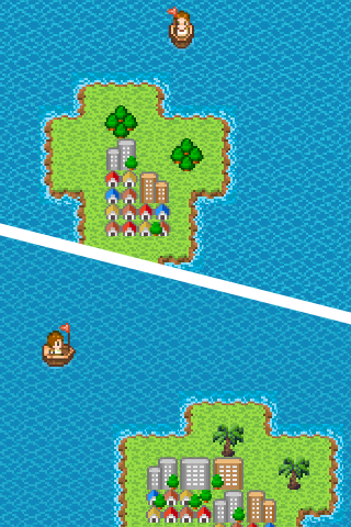  The location of the goal island is one of two places